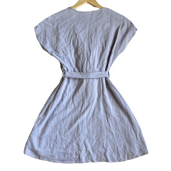 Sadie & Sage Women's Surplice Dress Color: Slate/Light Purple/Gray Size Small - Picture 11 of 11